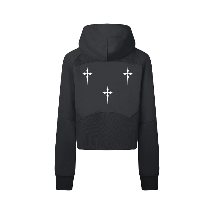 Verve Vigor Womens Cropped Zip Hoodie