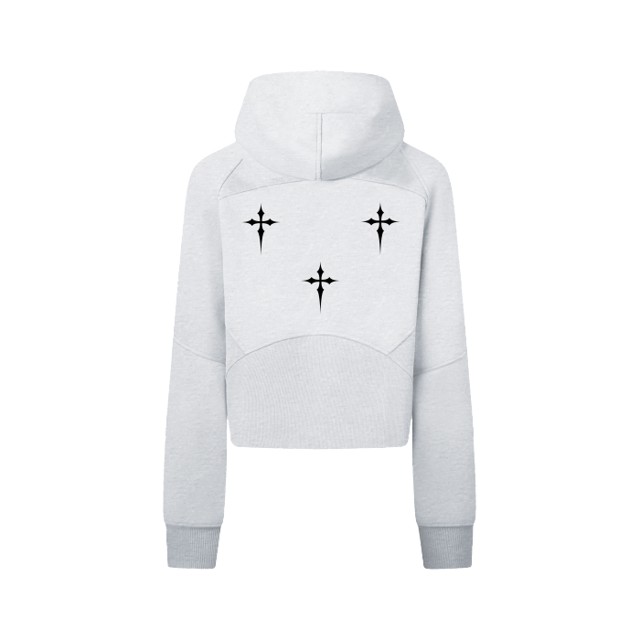 Verve Vigor Womens Cropped Zip Hoodie