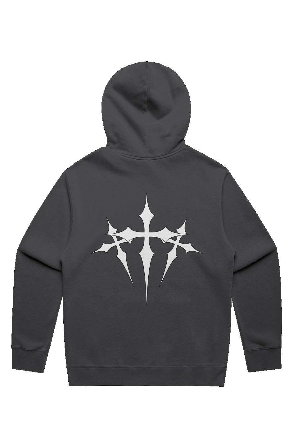Verve Vigor premium relaxed faded hoodie(black w/