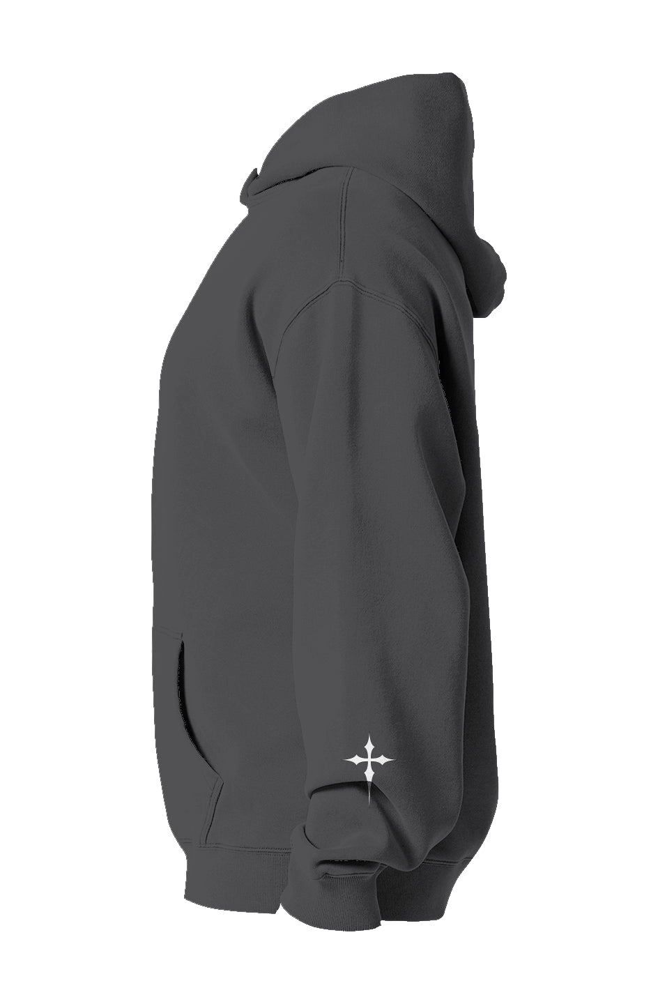 Verve Vigor premium relaxed faded hoodie(black w/