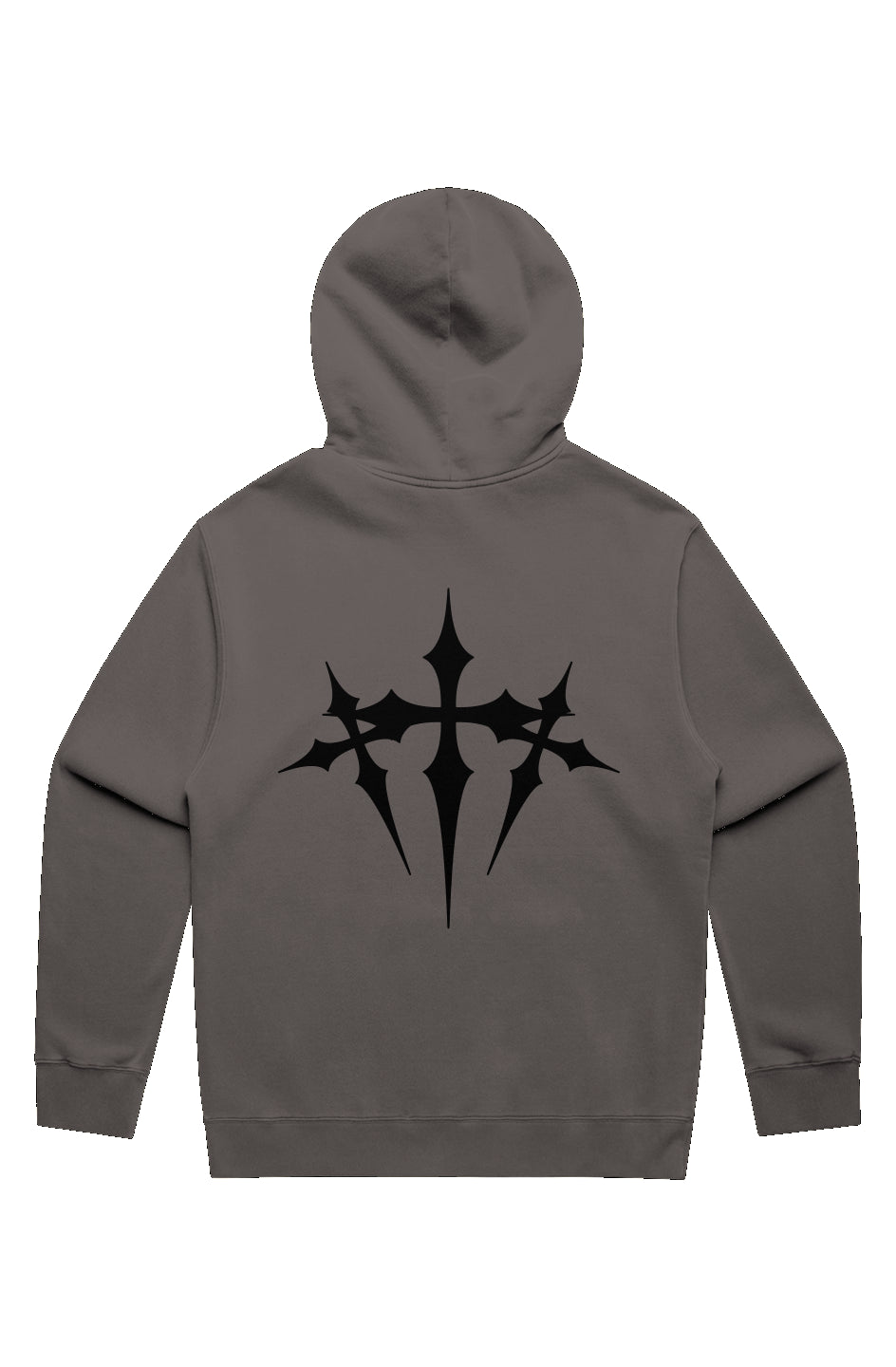 Verve Vigor premium relaxed faded hoodie(gray w/ b
