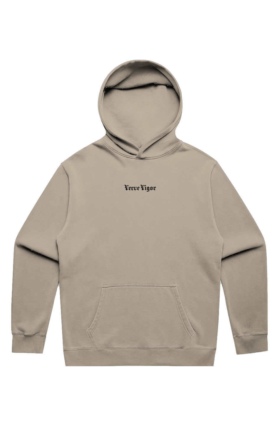 Verve Vigor Premium Embroidery faded hoodie
