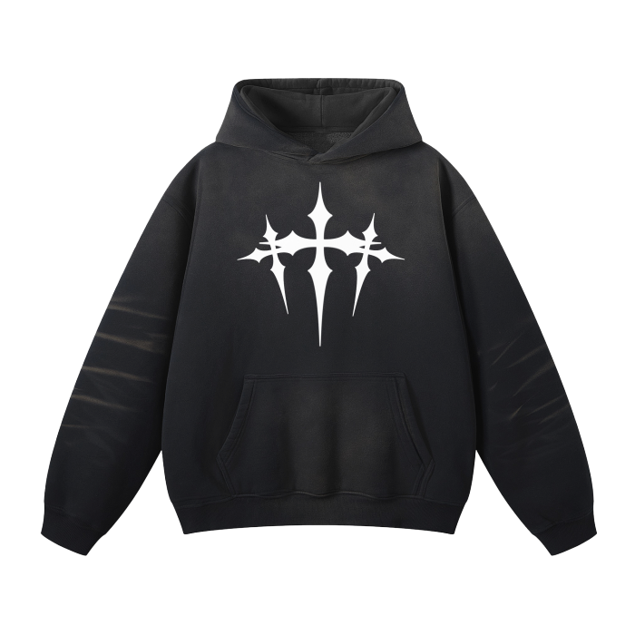 Verve Vigor Monkey Washed Dyed Hoodie