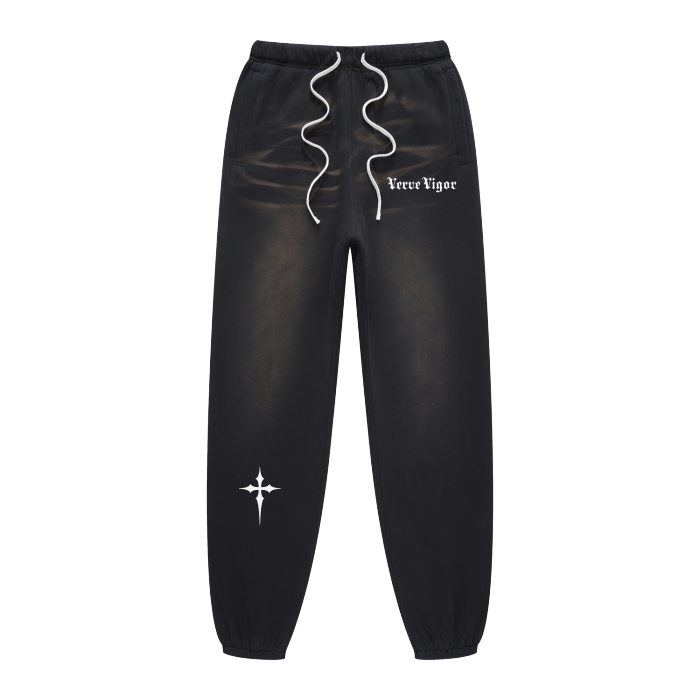 Verve Vigor Mens Monkey Washed Dyed Joggers