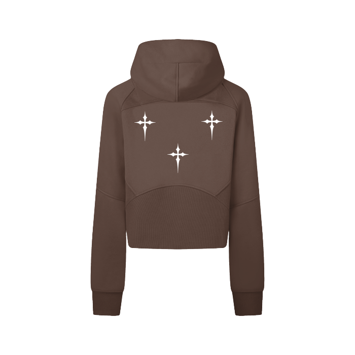 Verve Vigor Womens Cropped Zip Hoodie