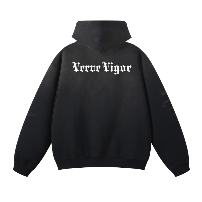 Verve Vigor Monkey Washed Dyed Hoodie